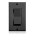 Leviton WIRELESS DECORA REMOTE SWITCH SINGLE ROCKER 902MHZ BLACK WSS0S-S9E